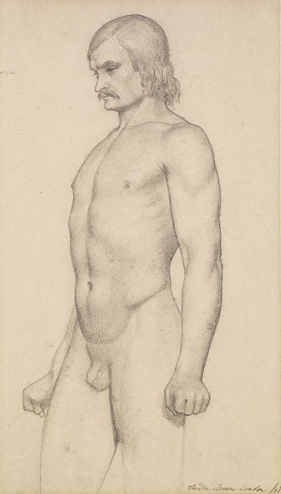 Male Nude by Ford Madox Brown